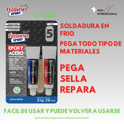 BLISTER ACERO 21g Pegamento Epóxico