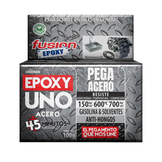 UNO ACERO 100gr Pegamento Epóxico